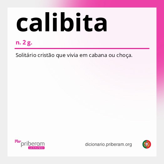 Significado de calibita