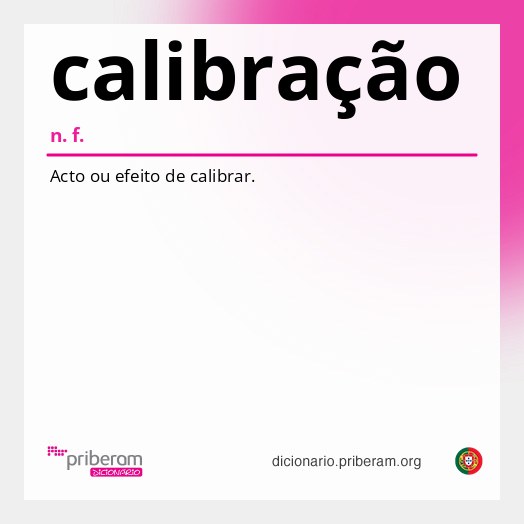 Significado de calibração