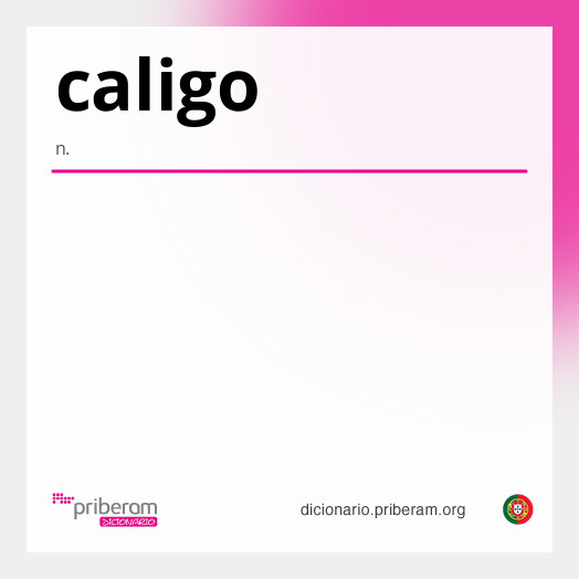 Significado de caligo