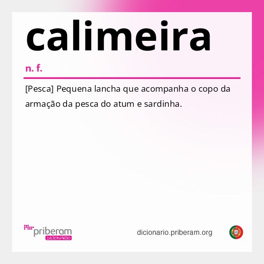 Significado de calimeira