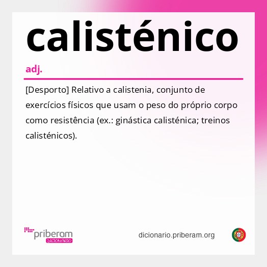 Significado de calisténico