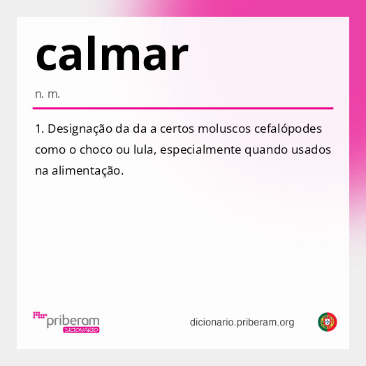 Significado de calmar