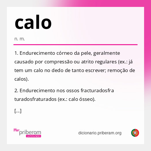 Significado de calo