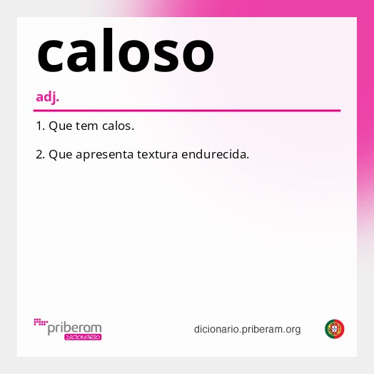 Significado de caloso