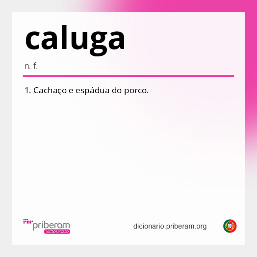 Significado de caluga