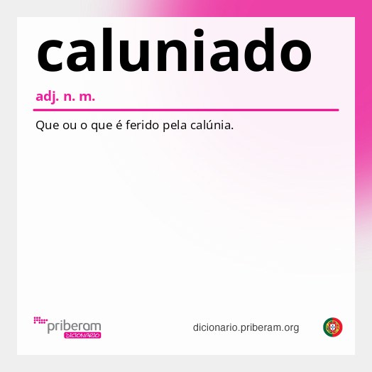Significado de caluniado