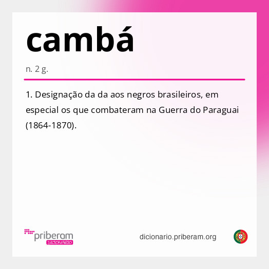 Significado de cambá