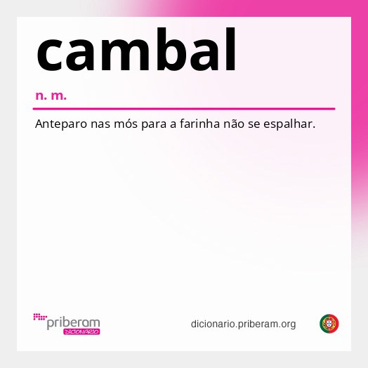Significado de cambal