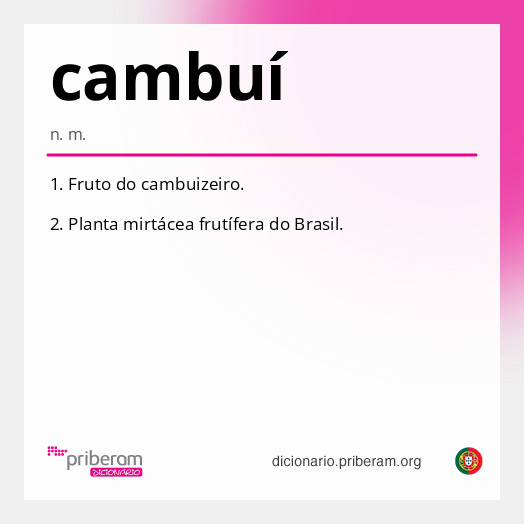 Significado de cambuí