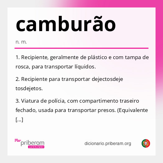 Significado de camburão
