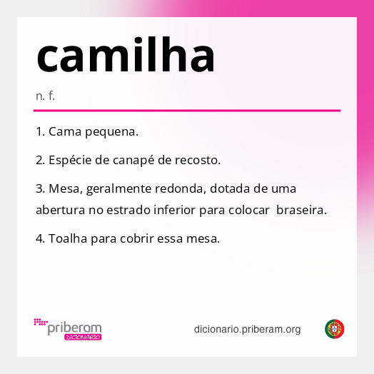 Significado de camilha