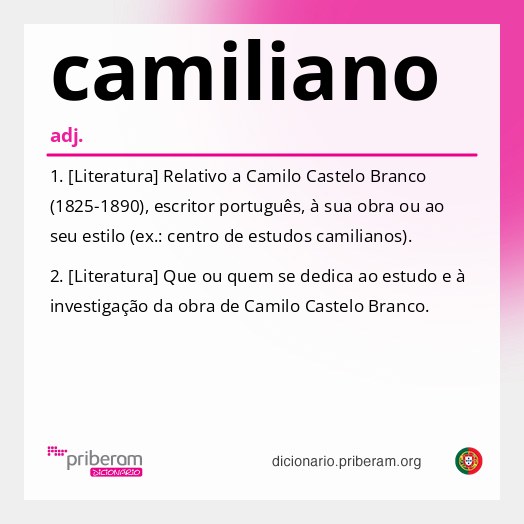 Significado de camiliano