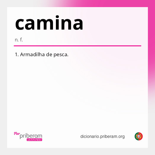 Significado de camina