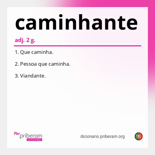 Significado de caminhante