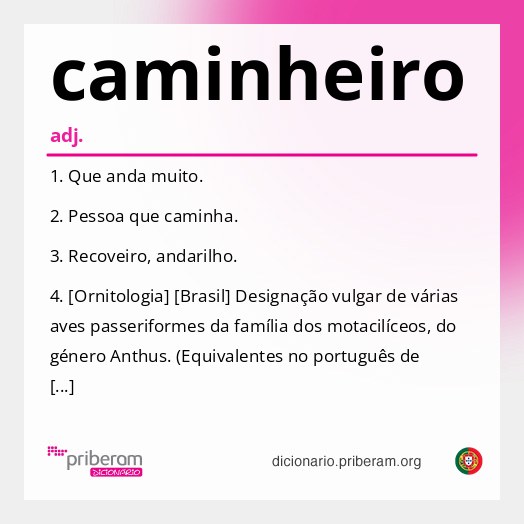 Significado de caminheiro