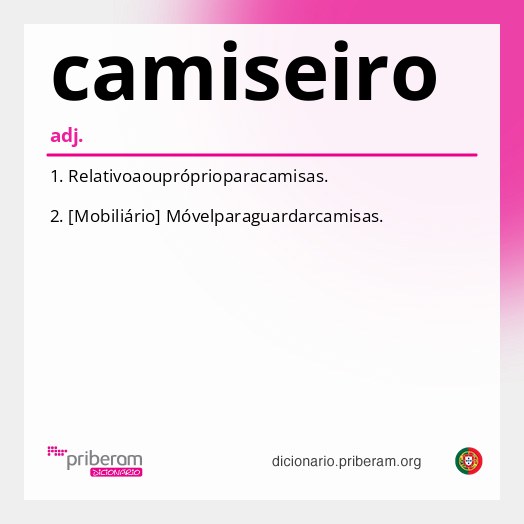 Significado de camiseiro