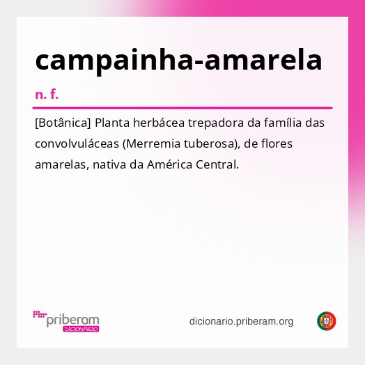 Significado de campainha-amarela
