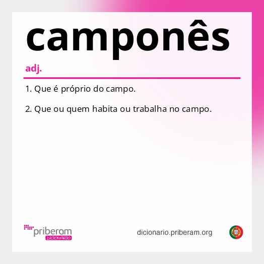 Significado de camponês