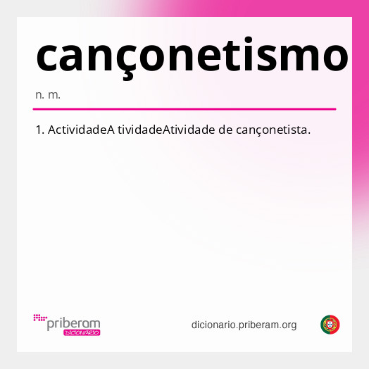 Significado de cançonetismo