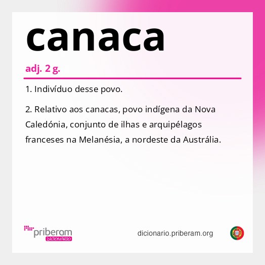 Significado de canaca