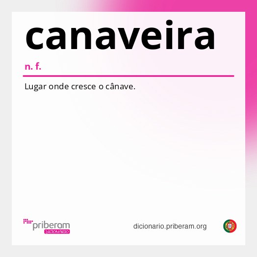 Significado de canaveira