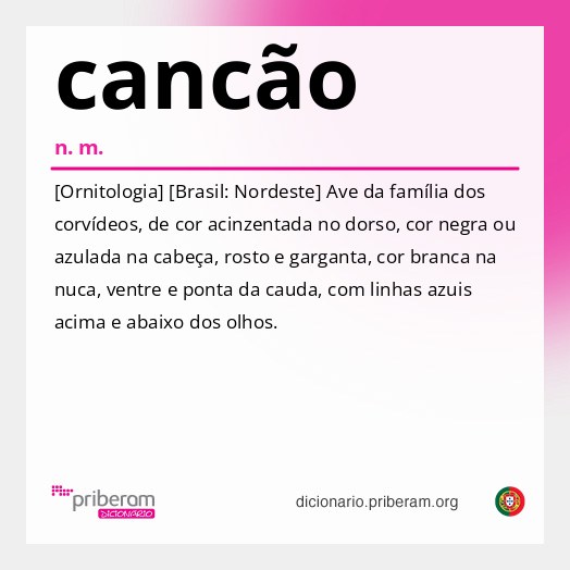 Significado de cancão