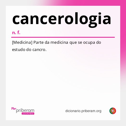 Significado de cancerologia