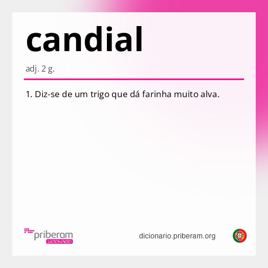 Significado de candial