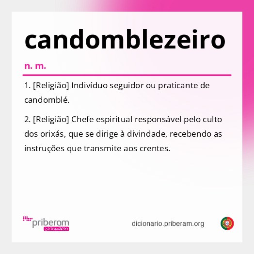 Significado de candomblezeiro
