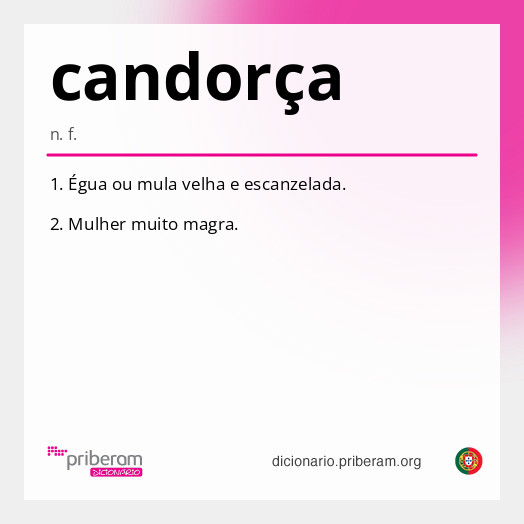 Significado de candorça