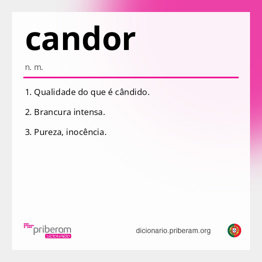 Significado de candor
