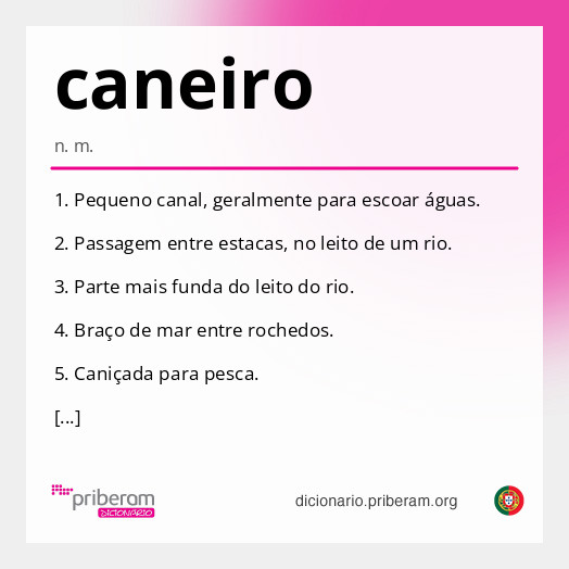 Significado de caneiro