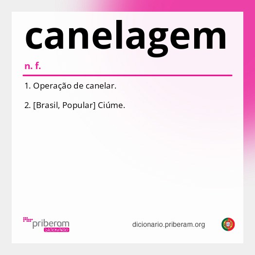 Significado de canelagem