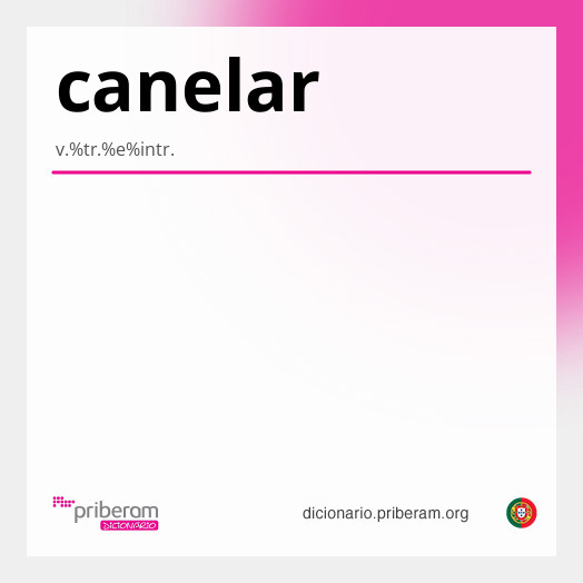 Significado de canelar
