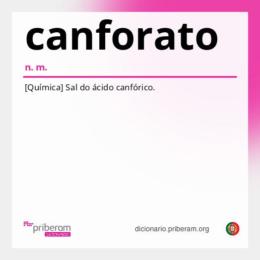 Significado de canforato