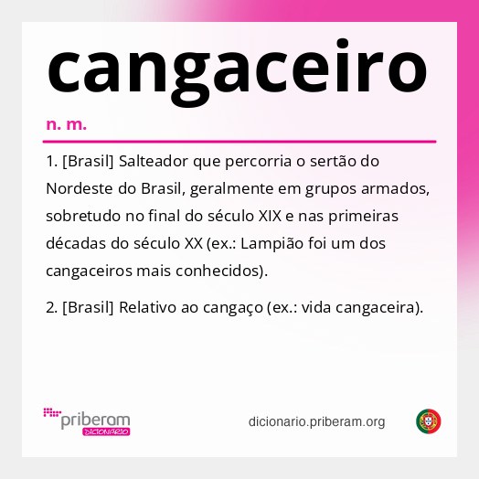 Significado de cangaceiro