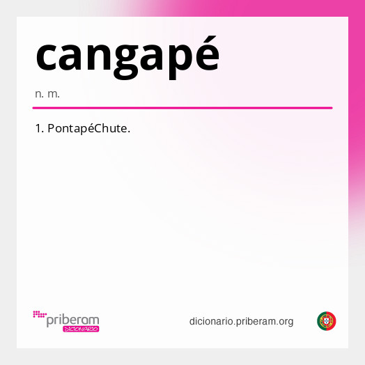 Significado de cangapé