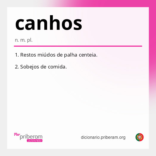 Significado de canhos