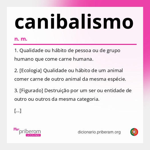 Significado de canibalismo