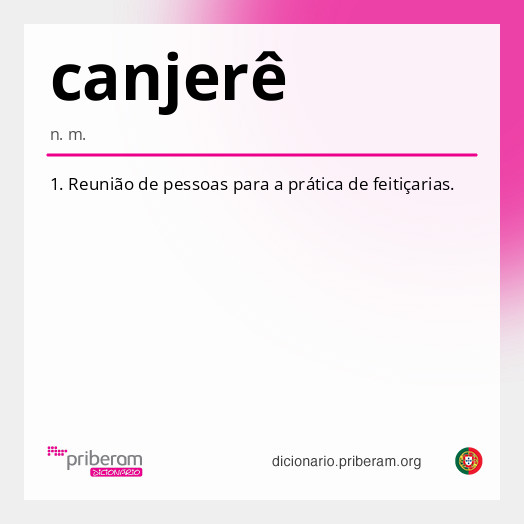 Significado de canjerê