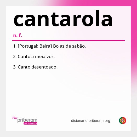 Significado de cantarola
