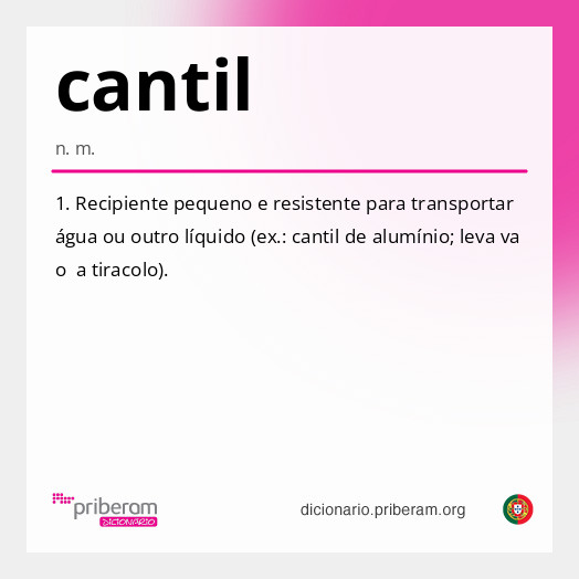 Significado de cantil