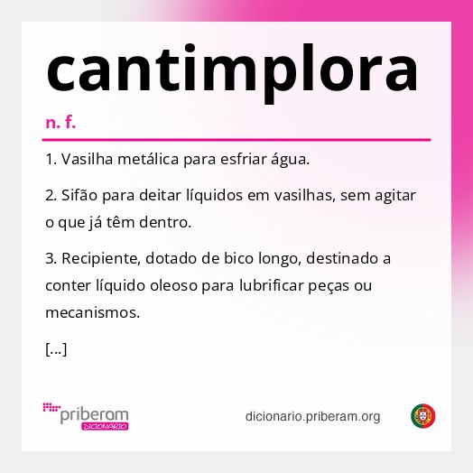 Significado de cantimplora