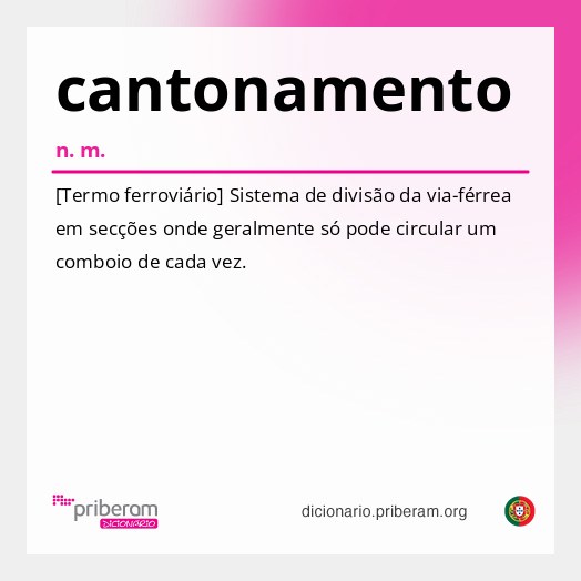 Significado de cantonamento