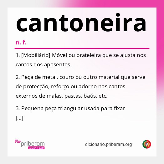 Significado de cantoneira