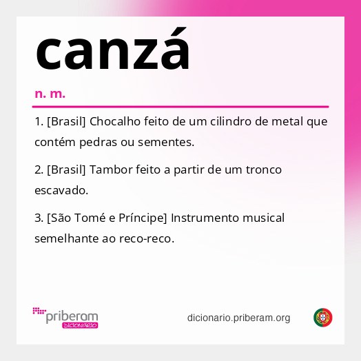 Significado de canzá