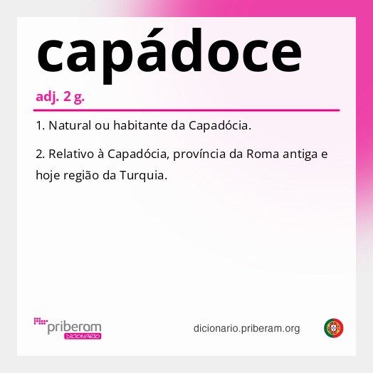 Significado de capádoce