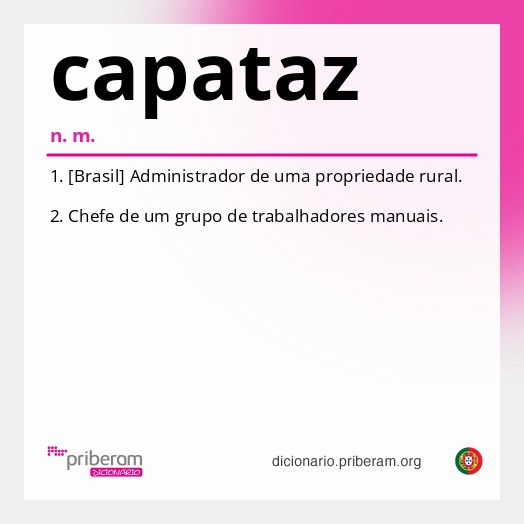 Significado de capataz