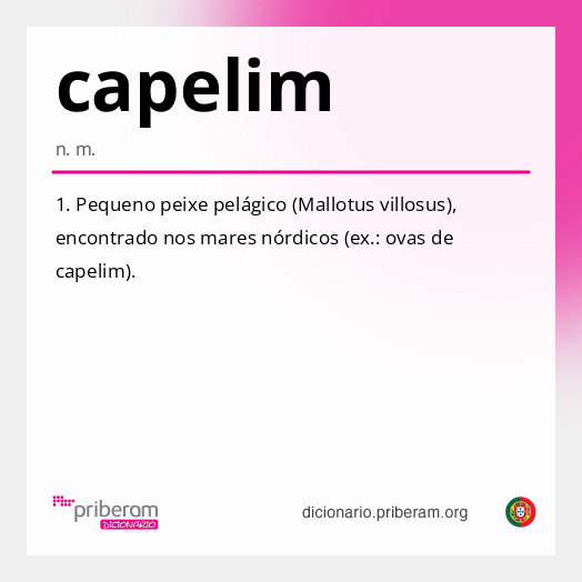 Significado de capelim
