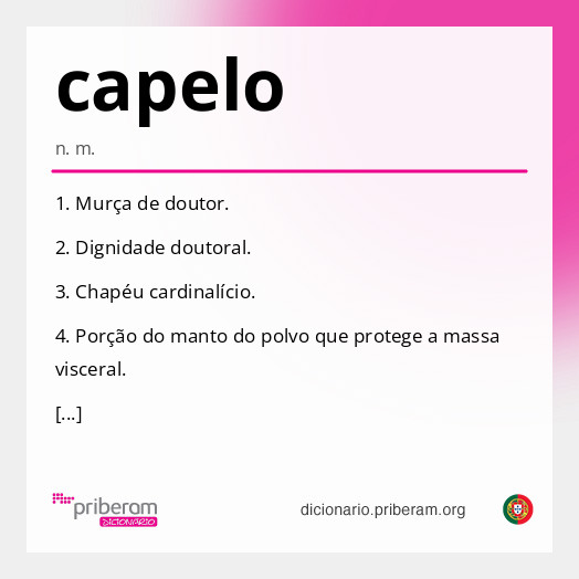 Significado de capelo
